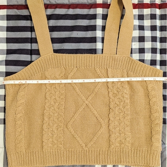 Tan Cropped Sweater Set - Picture 7 of 10